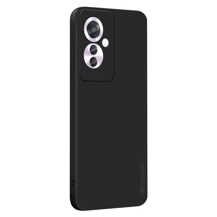 PINWUYO JK Touching Series For Oppo Reno11 F 5G Case Silky Touch Soft TPU Phone Back Cover - Black