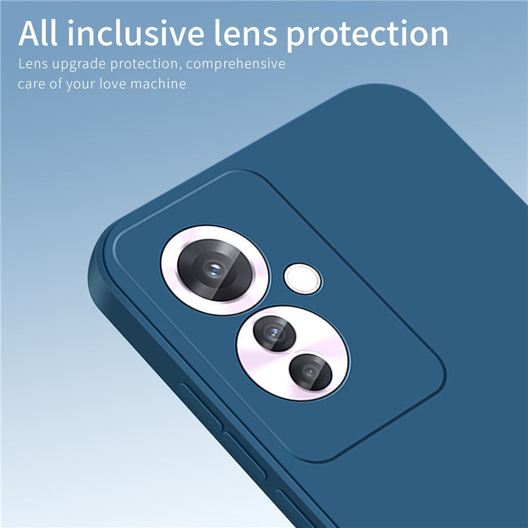 PINWUYO JK Touching Series For Oppo Reno11 F 5G Case Silky Touch Soft TPU Phone Back Cover - Matcha Green