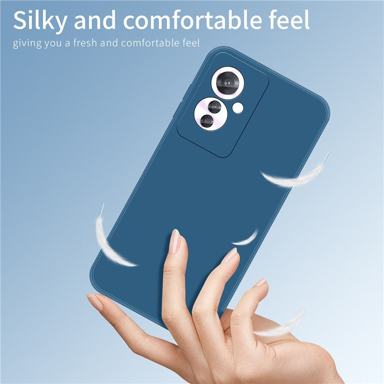 PINWUYO JK Touching Series For Oppo Reno11 F 5G Case Silky Touch Soft TPU Phone Back Cover - Matcha Green