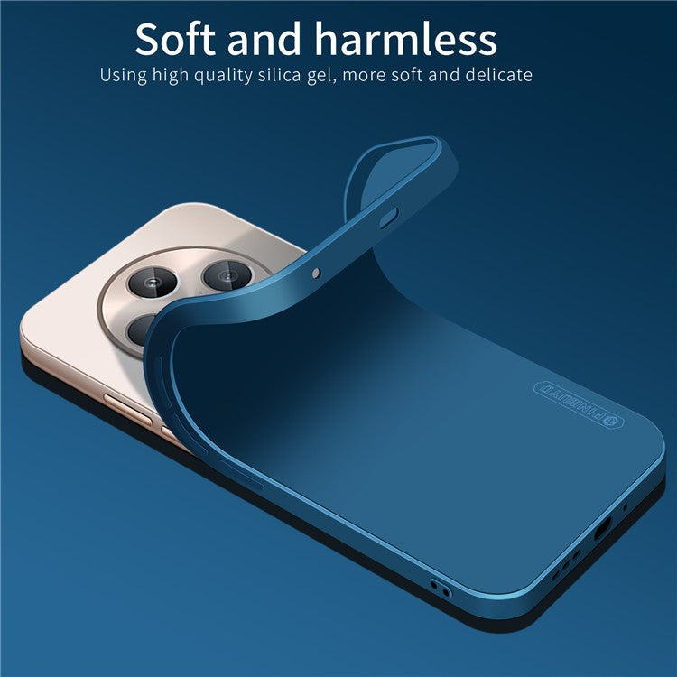 PINWUYO JK Touching Series For Oppo Reno12 F 5G / 4G Case Silky Touch Soft TPU Phone Back Cover - Matcha Green