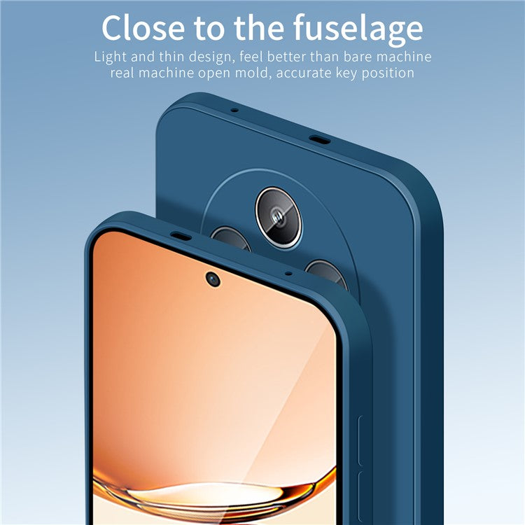 PINWUYO JK Touching Series For Oppo Reno12 F 5G / 4G Case Silky Touch Soft TPU Phone Back Cover - Black