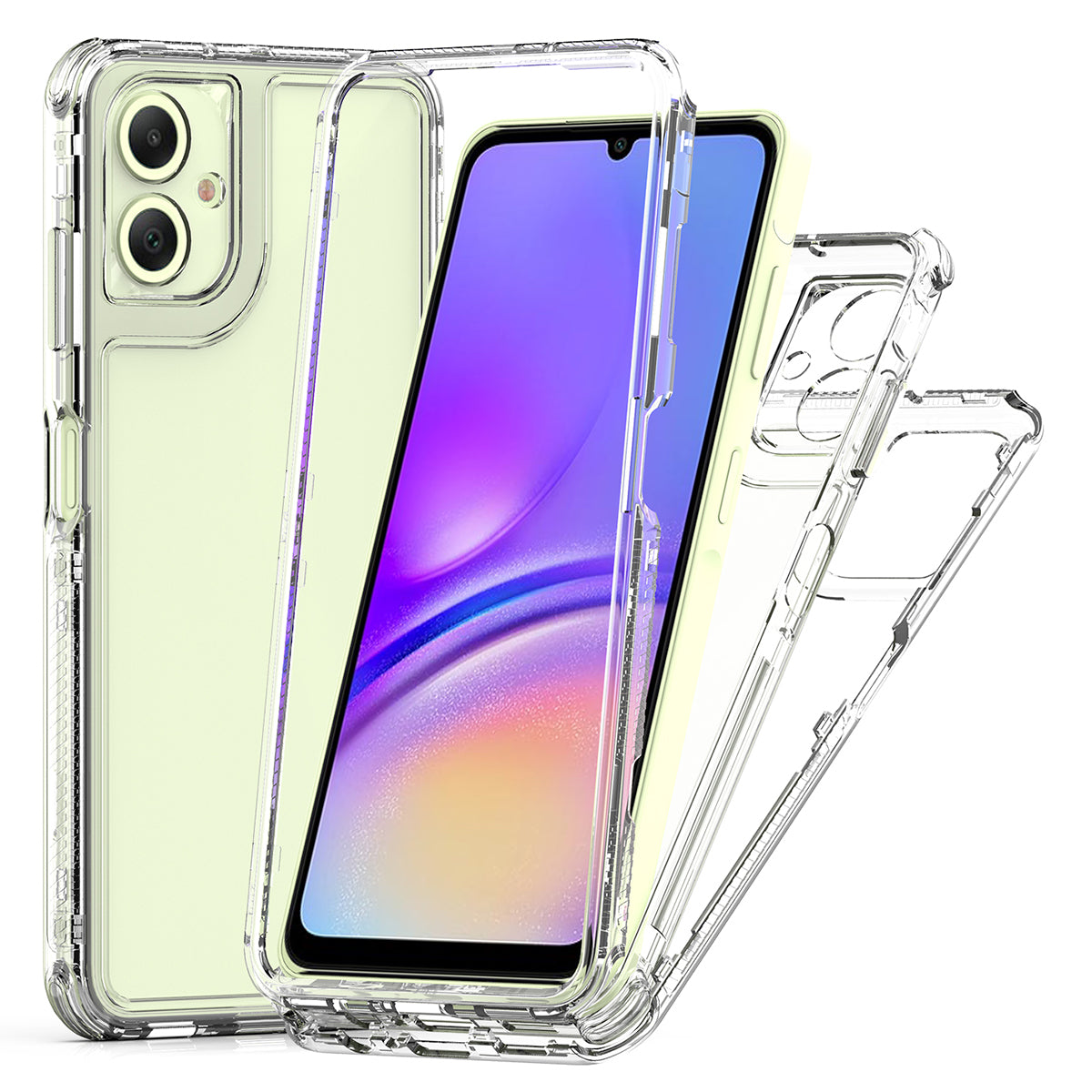 For Samsung Galaxy A06 Case Anti-Scratch Acrylic+TPU Clear Phone Cover