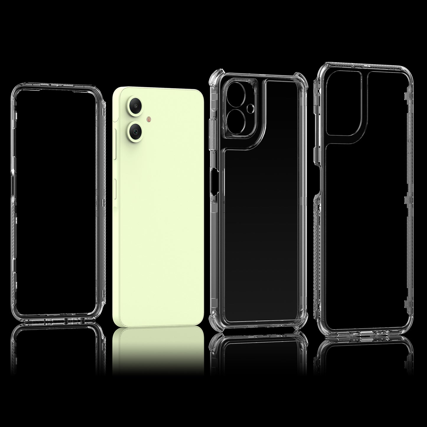 For Samsung Galaxy A06 Case Anti-Scratch Acrylic+TPU Clear Phone Cover