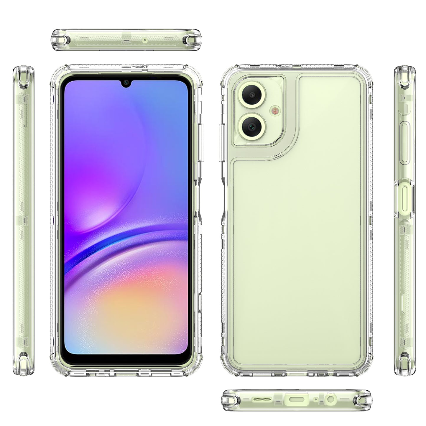 For Samsung Galaxy A06 Case Anti-Scratch Acrylic+TPU Clear Phone Cover