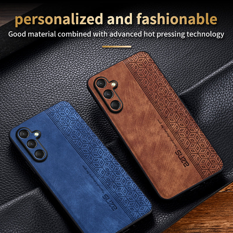 AZNS For Samsung Galaxy A16 5G / A16 4G Case Protective PU Leather Covered TPU Phone Shell - Brown