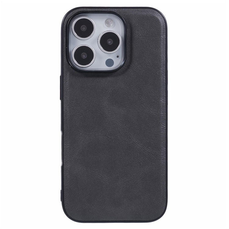 X-LEVEL Bojue-3 Series For iPhone 16 Pro Case Compatible with MagSafe Leather Coated PC+TPU Phone Cover - Grey