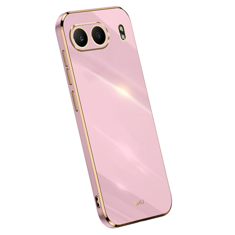 XINLI For OnePlus Nord 4 Case TPU Phone Cover with Electroplating Frame - Purple