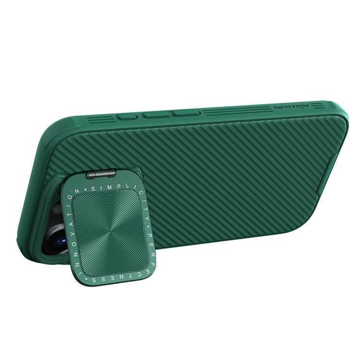 NILLKIN CamShield Prop Series for iPhone 16 Pro Case Slide Camera Protection PC + TPU Phone Cover - Green