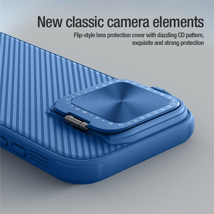 NILLKIN CamShield Prop Series for iPhone 16 Pro Case Slide Camera Protection PC + TPU Phone Cover - Green