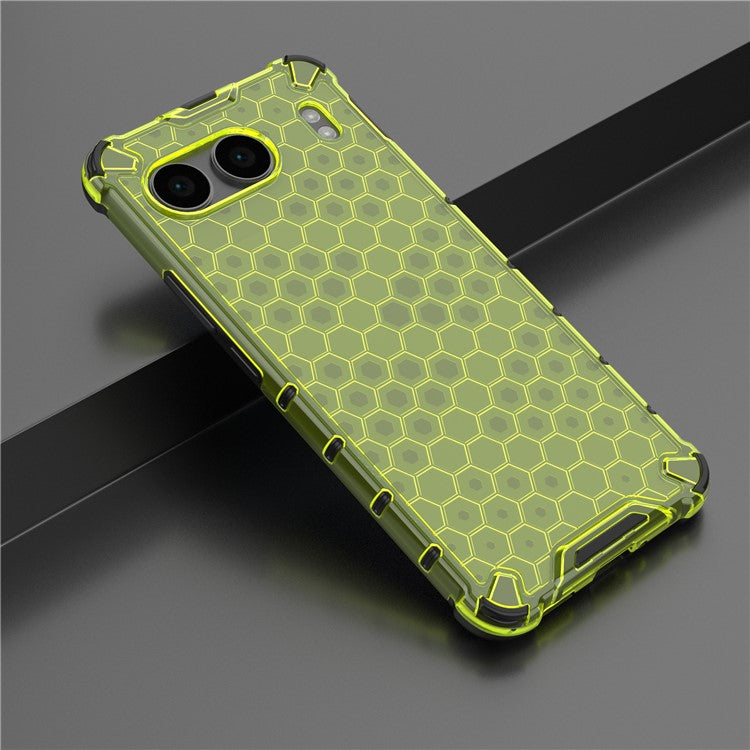For OnePlus Nord 4 Case PC+TPU Phone Cover Honeycomb Shape - Green