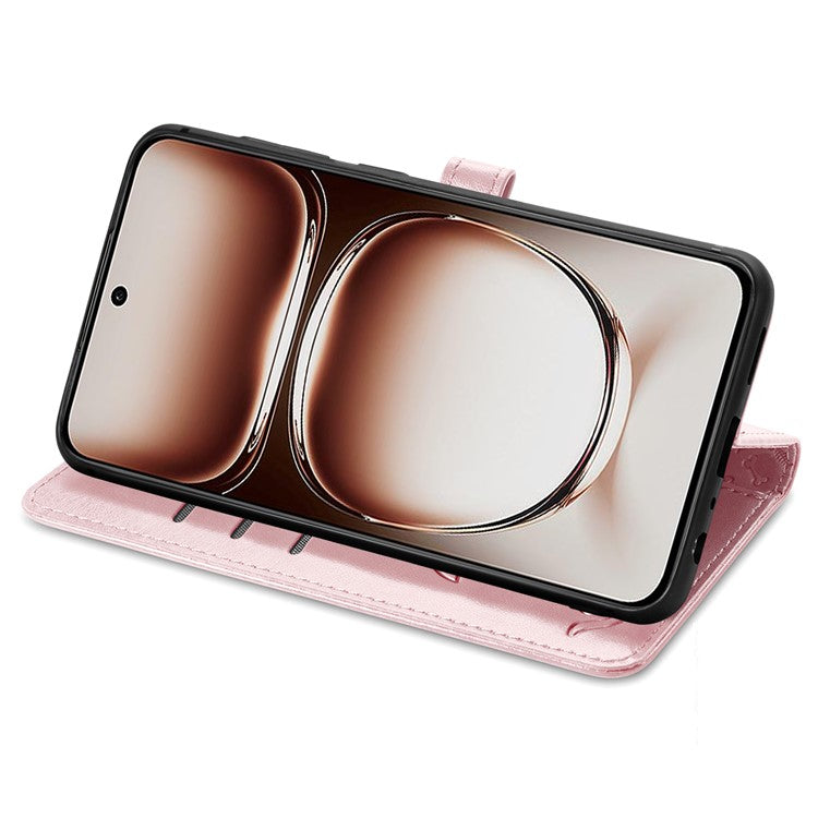 For OnePlus Nord 4 Case Leather Wallet Flip Phone Cover Cute Cat Dog Pattern - Rose Gold