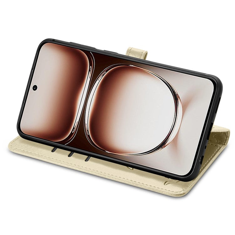 For OnePlus Nord 4 Case Leather Wallet Flip Phone Cover Cute Cat Dog Pattern - Gold