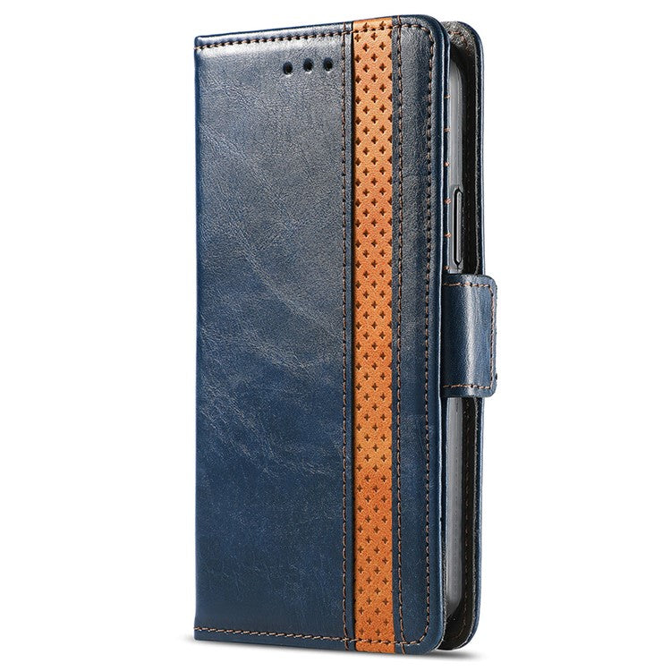 CASENEO 002 Series For OnePlus Nord 4 Case Stand Wallet Splicing PU Leather Cover - Dark Blue