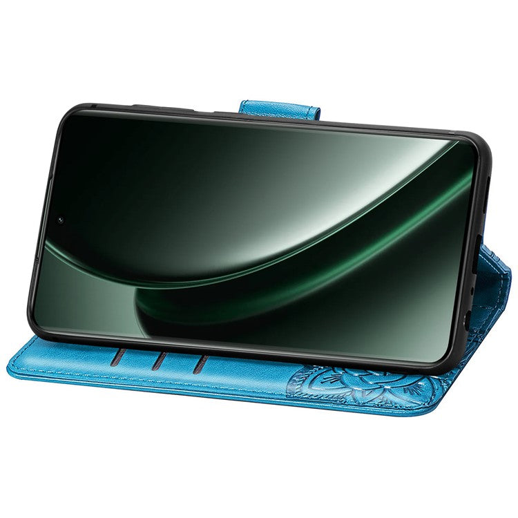 For OnePlus Nord 4 Case PU Leather Wallet Phone Cover Butterfly Pattern - Blue