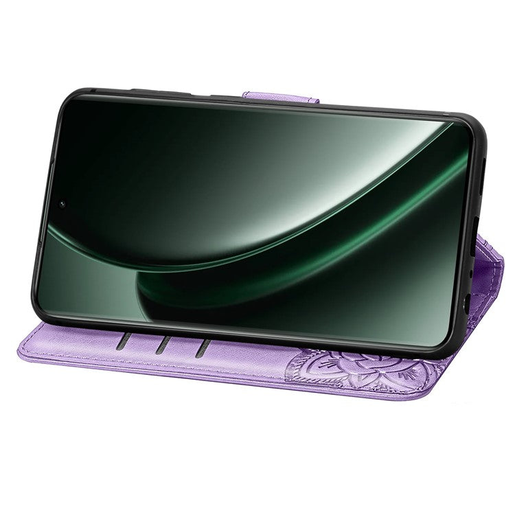 For OnePlus Nord 4 Case PU Leather Wallet Phone Cover Butterfly Pattern - Light Purple