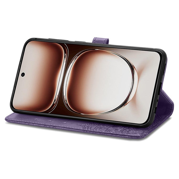 For OnePlus Nord 4 Case Mandala Embossed Design Leather Wallet Phone Cover - Purple