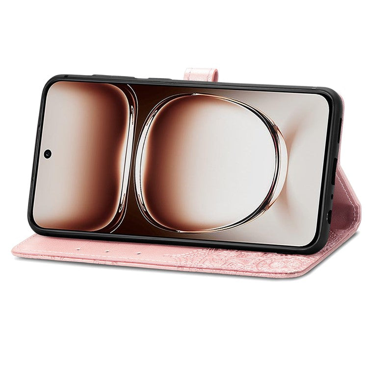 For OnePlus Nord 4 Case Mandala Embossed Design Leather Wallet Phone Cover - Rose Gold