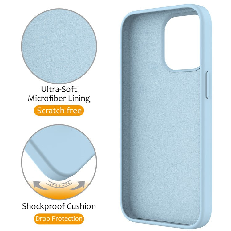For iPhone 16 Pro Case Compatible with MagSafe Kickstand PC + Silicone Phone Cover - Sky Blue