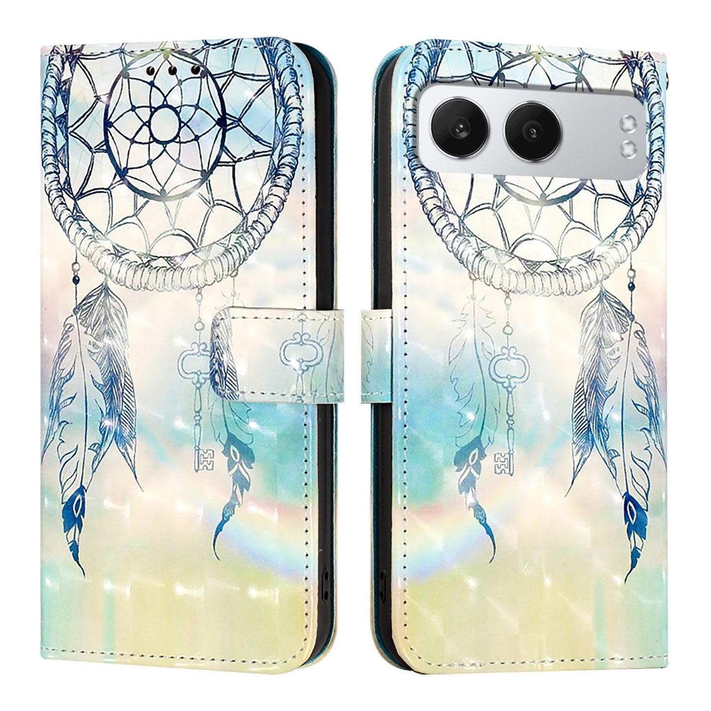 For OnePlus Nord 4 Leather Case YB Pattern Printing Leather Series-2 Pattern Printing Wallet Stand Cover - Dream Wind Chime