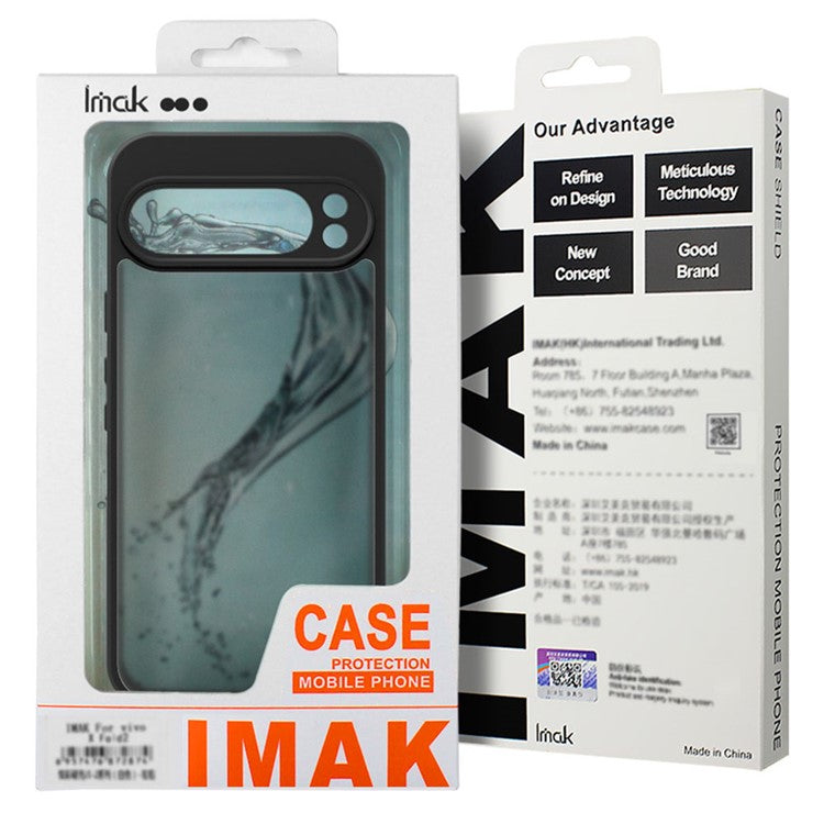 IMAK UX-9B Series for Google Pixel 9 Pro / Pixel 9 Case Tiny Airbag PC+TPU Matte Phone Cover