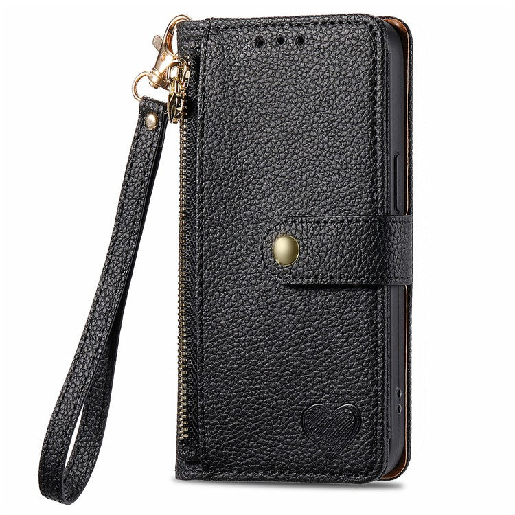 For OnePlus Nord N30 SE 5G Case RFID Blocking Zipper Pocket Leather Wallet Phone Cover - Black