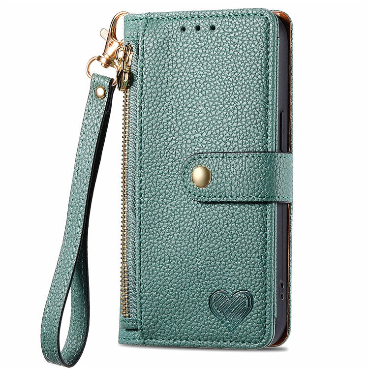 For OnePlus Nord N30 SE 5G Case RFID Blocking Zipper Pocket Leather Wallet Phone Cover - Green