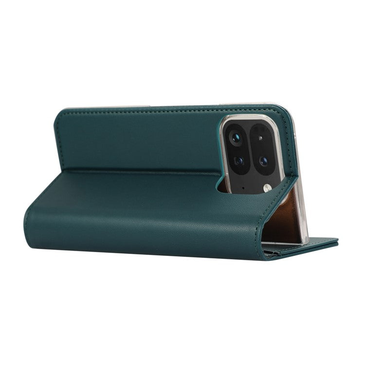 ABEEL For Google Pixel 9 Pro Fold 5G Phone Case RFID Blocking Leather Flip Cover - Green