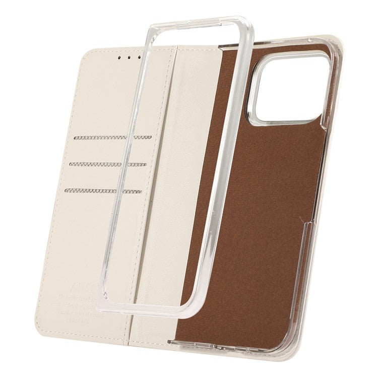 ABEEL For Google Pixel 9 Pro Fold 5G Phone Case RFID Blocking Leather Flip Cover - White