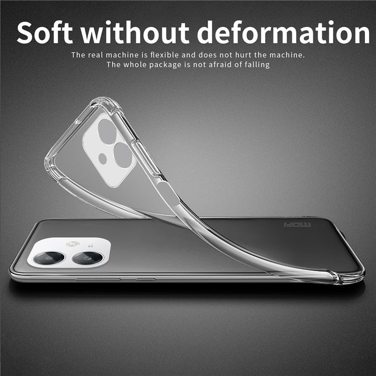 MOFI For Oppo A3x 5G (India) Case Anti-Scratch Clear Soft TPU Phone Cover