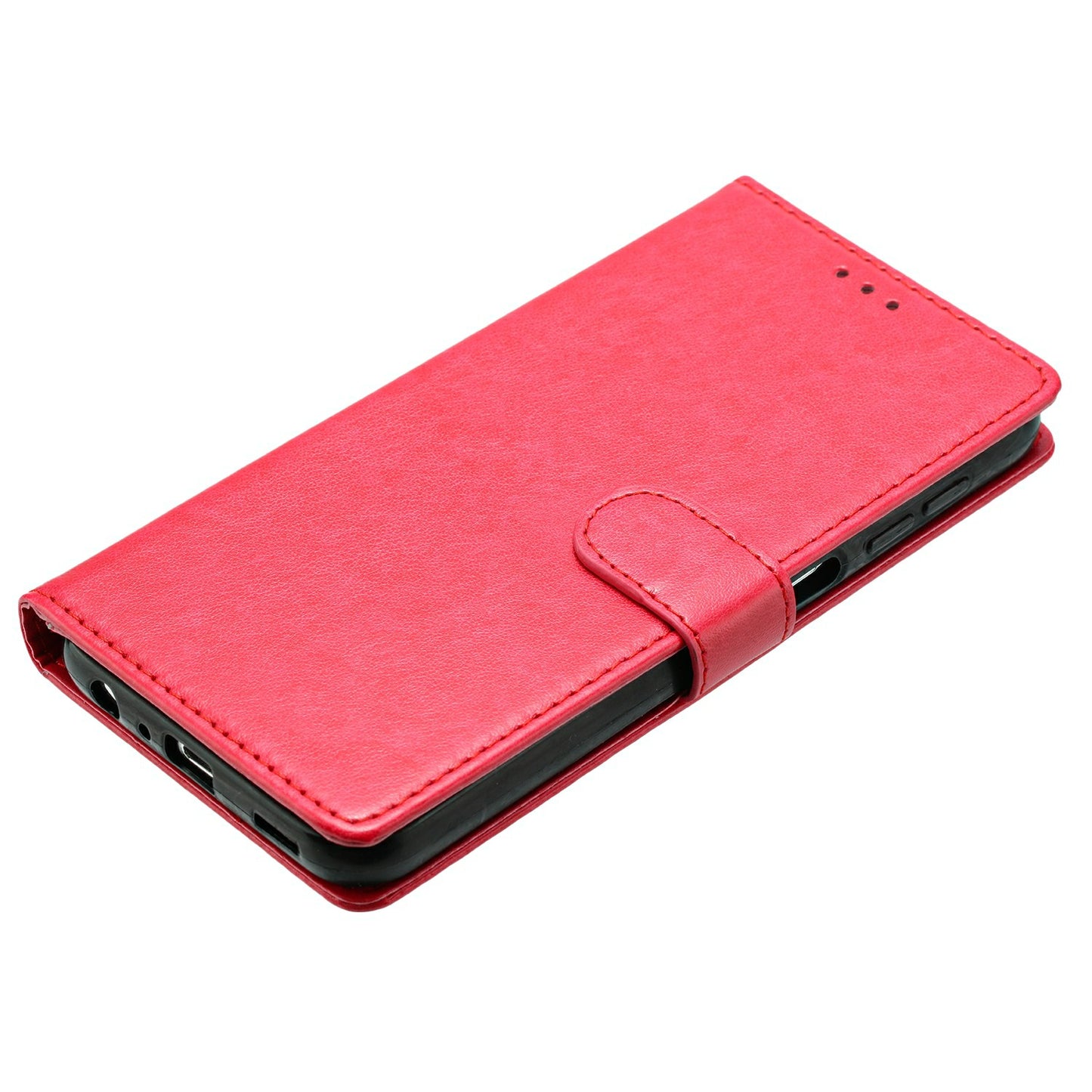 For Samsung Galaxy A16 5G / A16 4G Leather Phone Case Wallet Stand Cover with Handy Strap - Rose