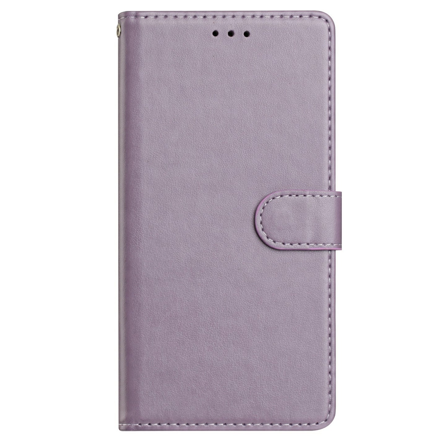 For Samsung Galaxy A16 5G / A16 4G Leather Phone Case Wallet Stand Cover with Handy Strap - Purple