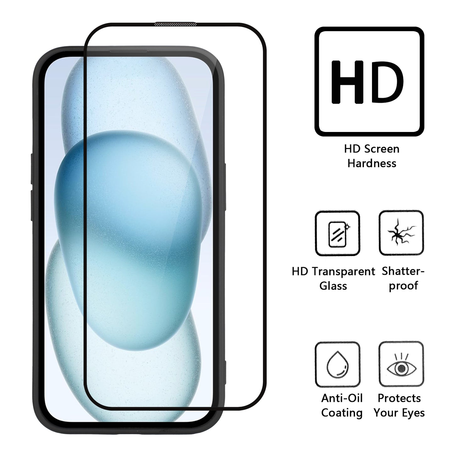 WANLONFENG DKSM Series for Samsung Galaxy A06 TPU Case Electroplated Frame with Tempered Glass - Transparent Army Green