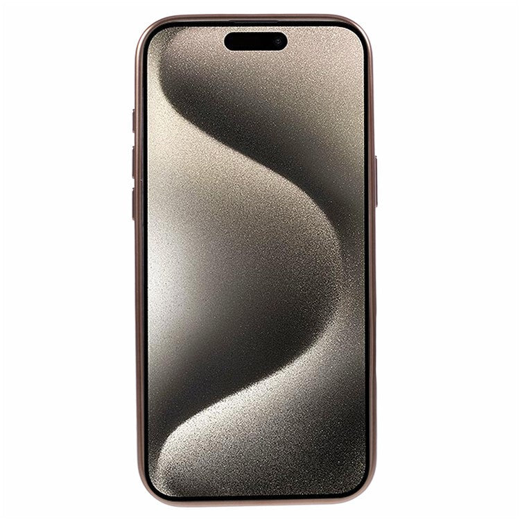 KIGC Ice Silk Series For iPhone 16 Pro Case TPU+PC Electroplating Phone Cover - Gold