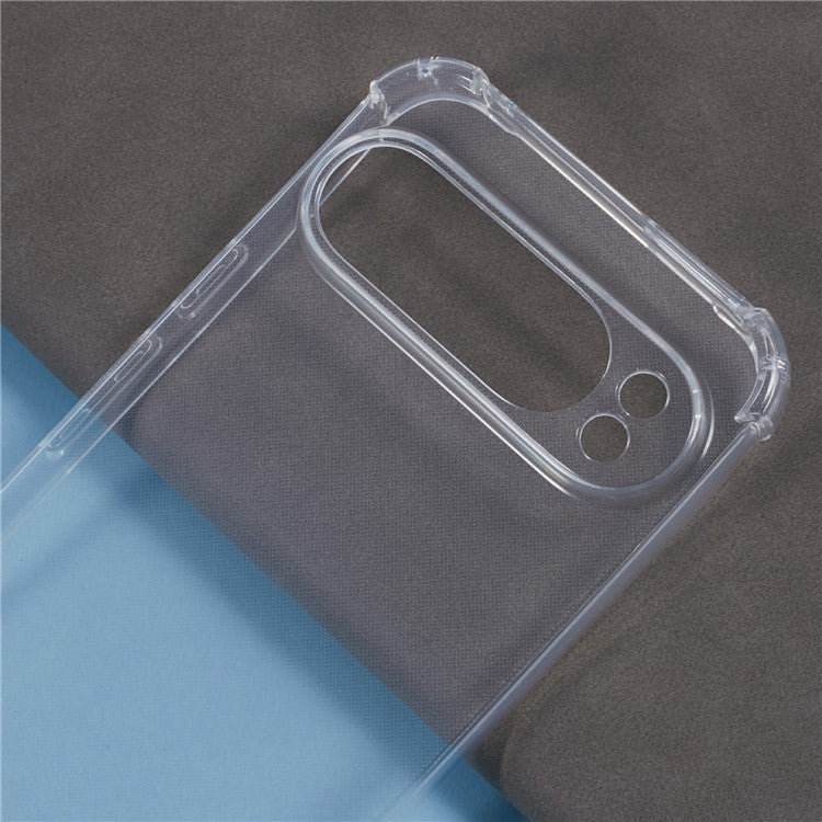 For Google Pixel 9 Pro XL Case Reinforced Corner TPU Clear Phone Cover with Lanyard
