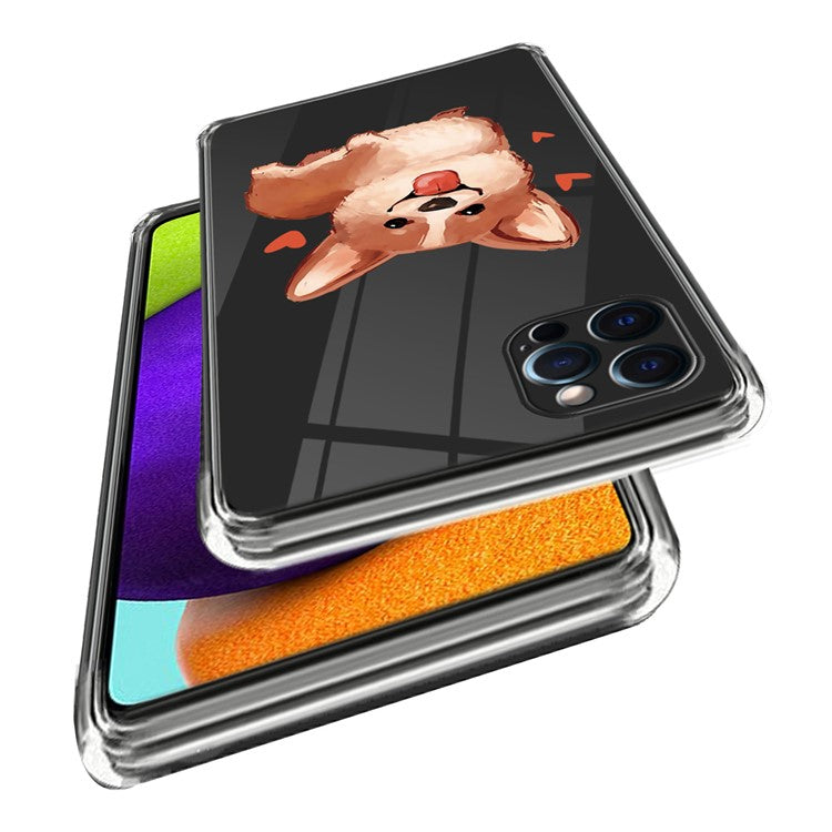 For iPhone 16 Pro Case Pattern Printed Shockproof TPU Phone Cover - Dog