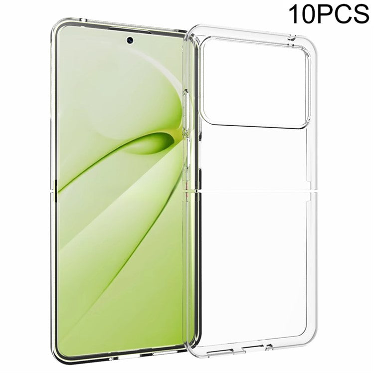 10Pcs / Pack For Huawei nova Flip 5G Clear Case Watermark-Free TPU Protective Cover