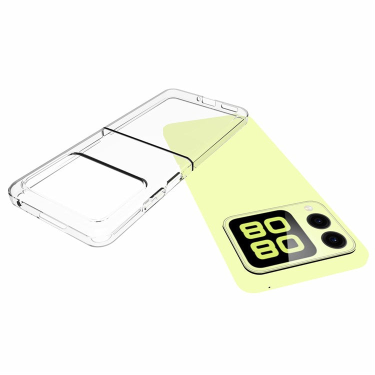 10Pcs / Pack For Huawei nova Flip 5G Clear Case Watermark-Free TPU Protective Cover