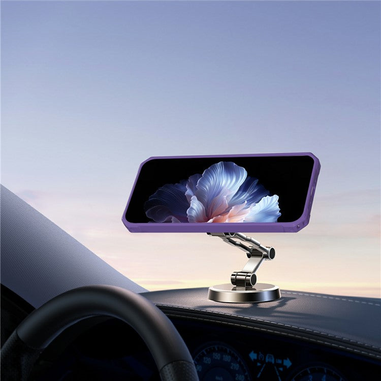 For Google Pixel 9 Pro XL Case Compatible with MagSafe Protective TPU+PC Hybrid Phone Cover - Dark Purple