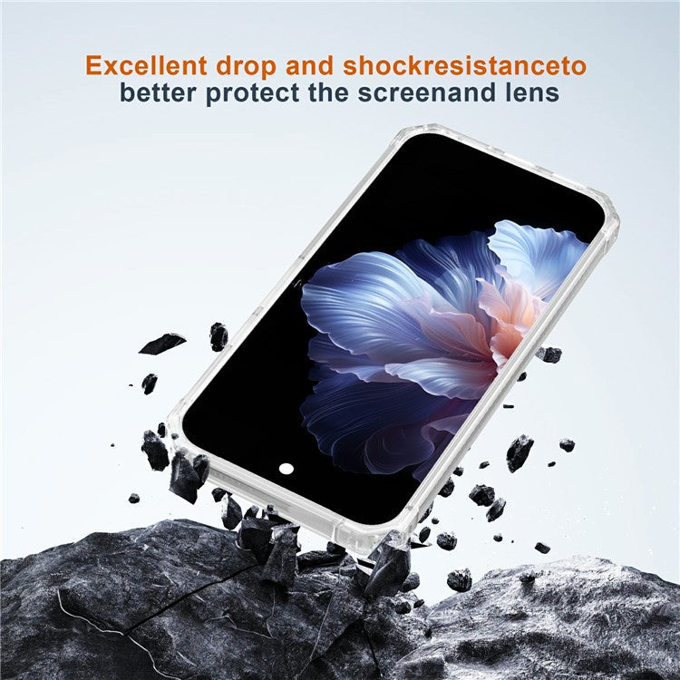 For Google Pixel 9 Pro XL Case Compatible with MagSafe Protective TPU+PC Hybrid Phone Cover - Clear