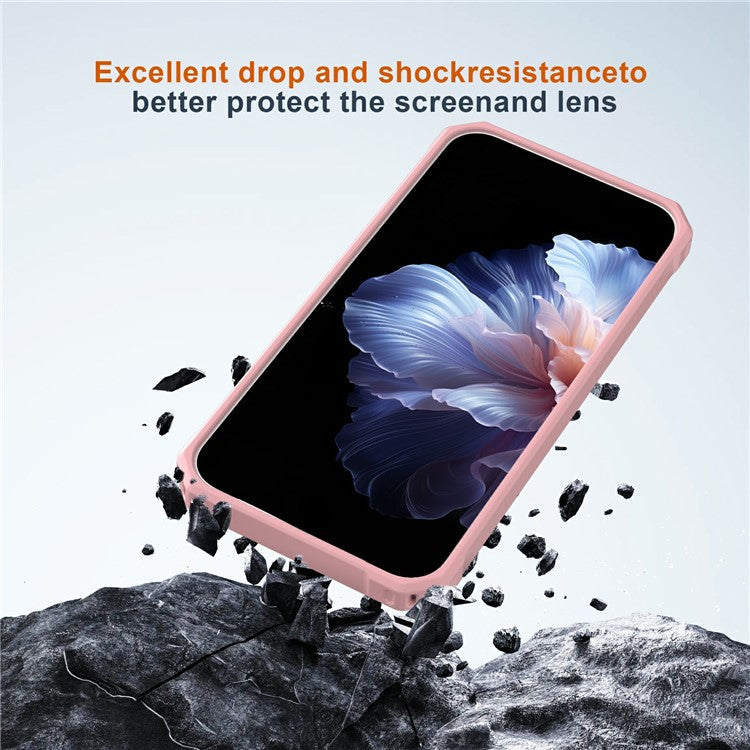 For Google Pixel 9 / 9 Pro Case Compatible with MagSafe Protective TPU+PC Hybrid Phone Cover - Light Pink