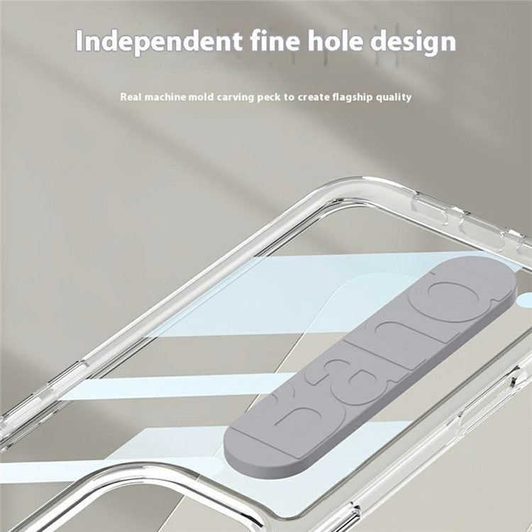 GKK For iPhone 16 Pro Crystal Clear Case Anti-Drop TPU+PC Phone Cover with Silicone Hand Strap - Blue