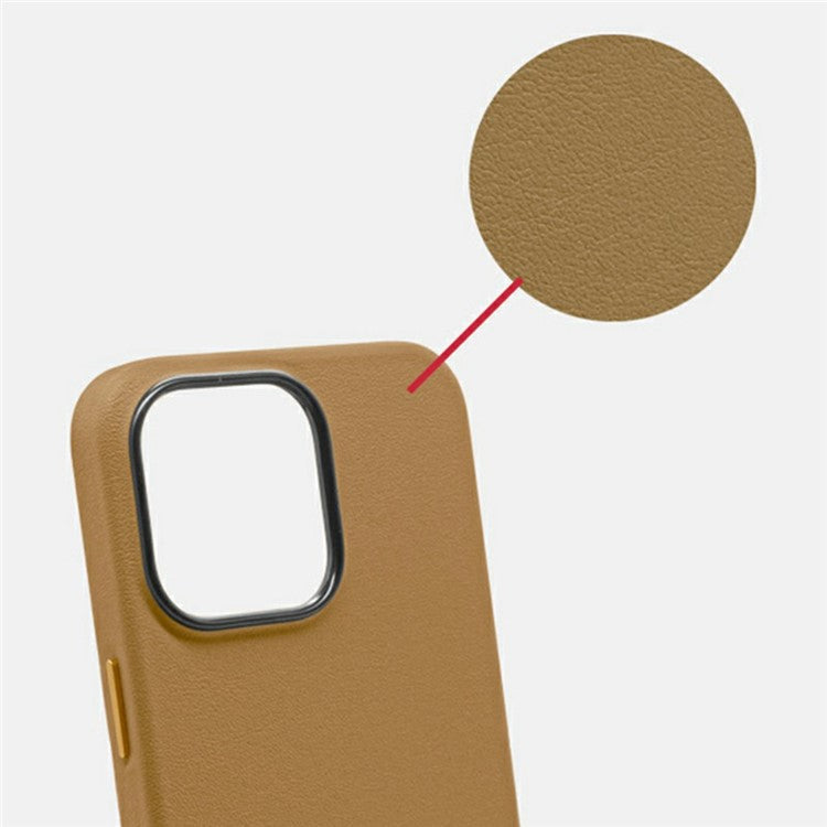 KZDOO Noble Collection Series For iPhone 16 Pro Case PU+PC Shockproof Phone Cover - Dark Blue