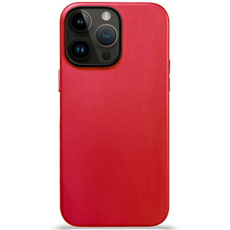 KZDOO For iPhone 16 Pro Case Compatible with MagSafe PU+PC Shockproof Phone Cover - Red