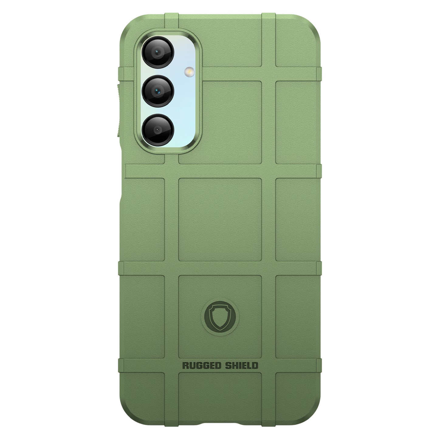 For Samsung Galaxy A16 5G / A16 4G Case Grid Design Soft TPU Scratch-Proof Phone Cover - Green