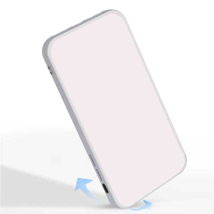 For iPhone 16 Pro TPU Case Straight Edge Protection Phone Cover - Black