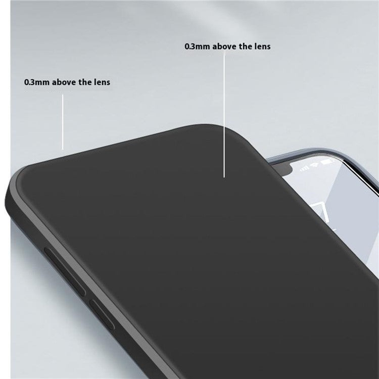 For iPhone 16 Pro TPU Case Straight Edge Protection Phone Cover - Black