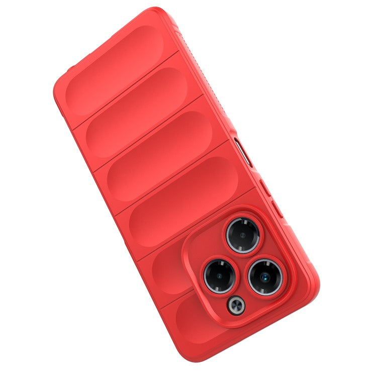 For Infinix Note 40X 5G Case Anti-Drop Soft TPU Rugged Phone Back Cover - Red