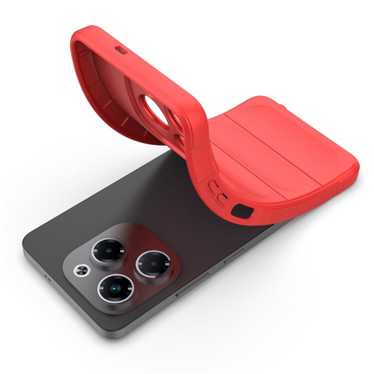 For Infinix Note 40X 5G Case Anti-Drop Soft TPU Rugged Phone Back Cover - Red