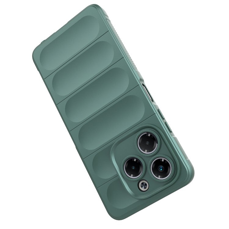For Infinix Note 40X 5G Case Anti-Drop Soft TPU Rugged Phone Back Cover - Green