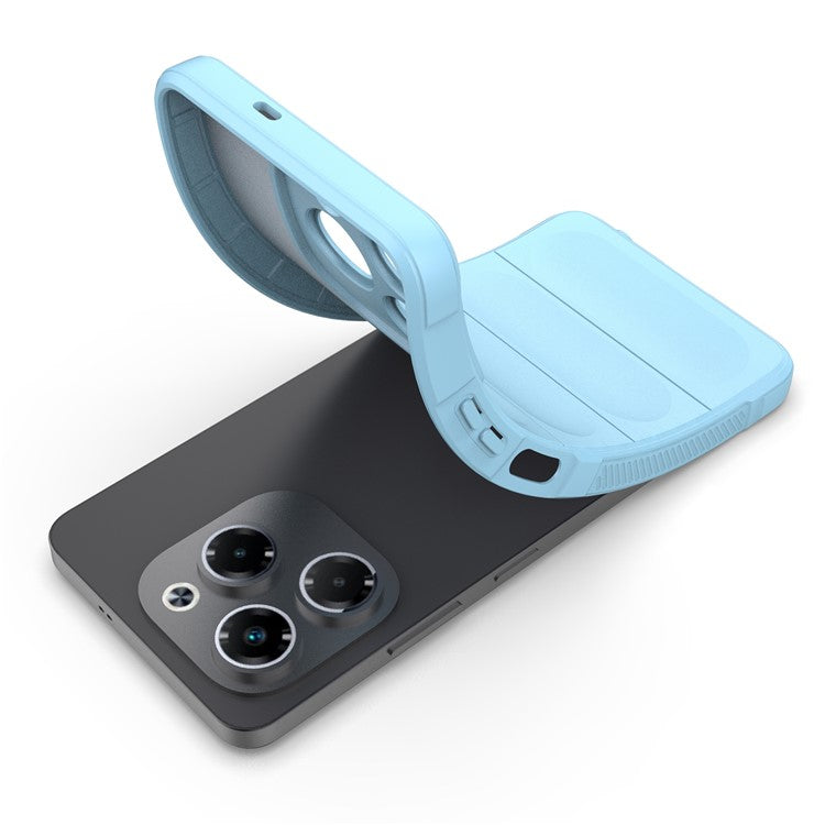 For Infinix Note 40X 5G Case Anti-Drop Soft TPU Rugged Phone Back Cover - Baby Blue